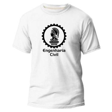 Imagem de Camiseta Algodão Premium Estampa Digital Engenharia Civil - Pavesi, Br