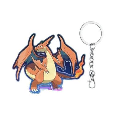Imagem de Pingente De Chaveiro Pikachu Charizard De 6CM, Broche Magnético Fofo, 