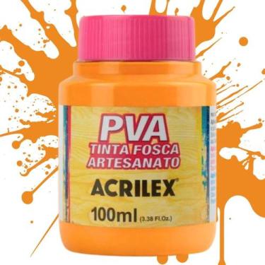 Imagem de Tinta PVA Fosca para Artesanato 100ml Acrilex - Cores Quentes - 03210,