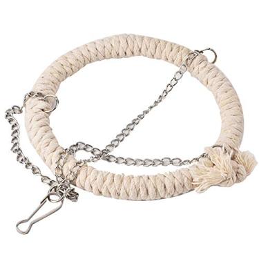 Imagem de Ainoli papagaio brinquedo pássaro brinquedo corda de algodão balanço suporte escada escalada anel macio cama papagaio corda algodão