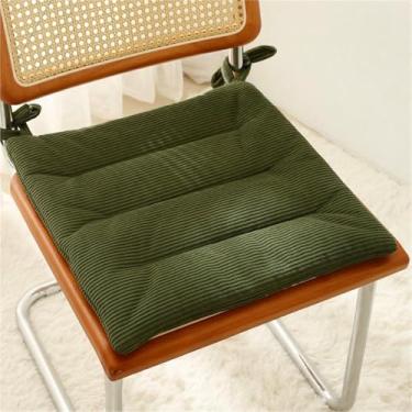 Imagem de Almofadas de veludo cotelê para cadeiras de jantar, conjunto de 2 almofadas quadradas para cadeiras de cozinha, almofadas de chão para sala de estar, varanda e escritório.