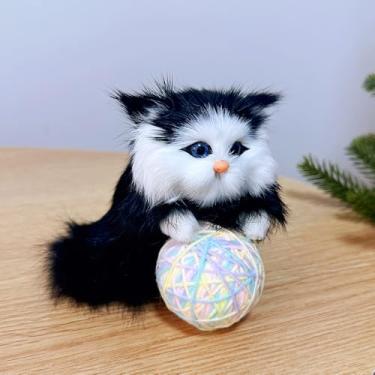 Imagem de GMOZAN Estatuetas colecionáveis de gato (preto)