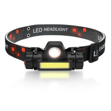 Imagem de Mini Lanterna de Cabeça Recarregável LED LE8308 | Iluminação Potente, Leve e Ajustável | Ideal para Camping, Trabalho e Atividades Noturnas