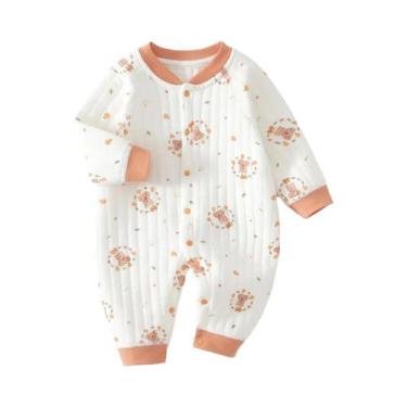 Imagem de Macacão Unissex Com Estampa De Urso Para Bebês, Inverno, Algodão Gross