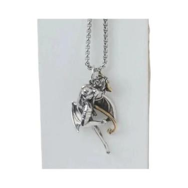 Imagem de Colar Com Pingente De Menina Mecha Em Prata Para Homens E Mulheres, Jo