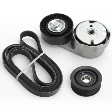 Imagem de Kit de correia serpentina de polia tensora de correia de transmissão 39282 adequado para Chrysler Town & Country 11-16, adequado para Dodge Grand Caravan para Journey 11-19, apto para Chrysler 200