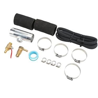 Imagem de aqxreight Kit de Instalação Auxiliar de Combustível 11408, Substituição para Caminhões, Design à Prova de Vazamento de 3/4 pol. para Transferência Eficiente de Combustível do Tanque Base (Prata)