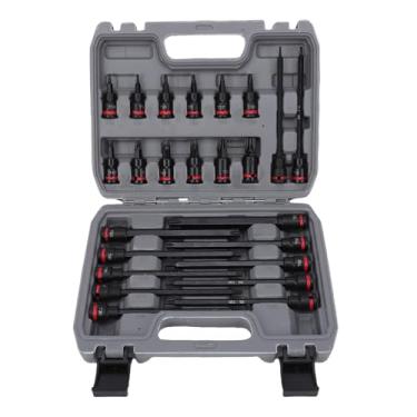 Imagem de GOWENIC 24 Pces 3/8 "conjunto do Soquete do Bocado Impacto da Movimentação, Soquetes Bocado da Estrela Aço Liga S2 Com Caso de Armazenamento, T10-T60, 2in & 6in Longo