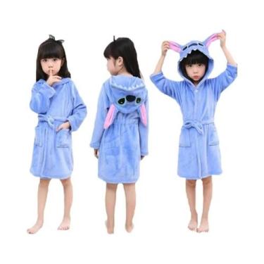Imagem de Roupão De Banho De Pelúcia Para Crianças, Pijamas Para Meninas De 1 a 