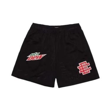 Imagem de Bermuda Casual De Basquete Masculina Em Malha Floral Verão 2025 Eric E