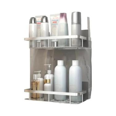 Imagem de Prateleira De Armazenamento Para Chuveiro De Canto, Montagem Na Parede