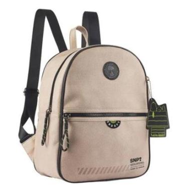 Imagem de Mini Mochila Snoopy Semax Com Chaveiro Bolsa Costas SP2899-Feminino