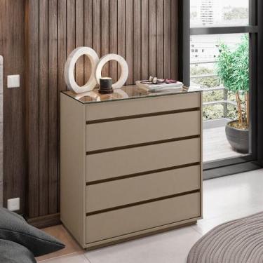 Imagem de Cômoda 5 Gavetas Belize Casa D, Fendi