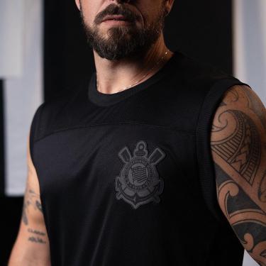 Imagem de Regata Corinthians Black Street Masculina-Masculino