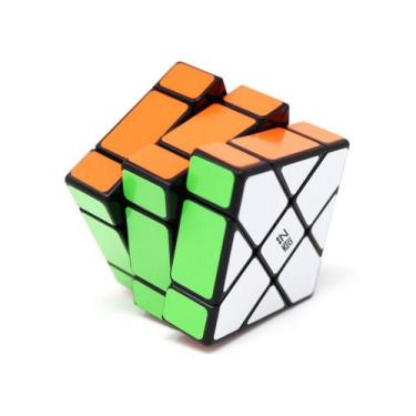 Imagem de Cubo Mágico Profissional 3x3 Fisher Original QiYi Diferente Preto