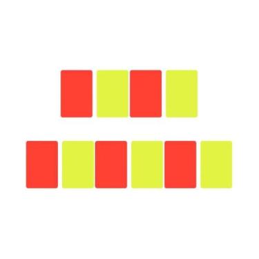 Imagem de 20-30 Cartões De Árbitro De Futebol Vermelhos E Amarelos 8x11cm Kit De