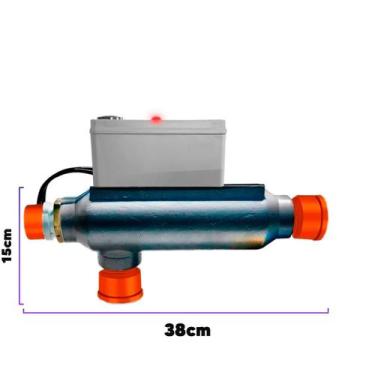 Imagem de Aquecedor Piscina 30000 Lts Automático Inox Eletrico 220v - Trocador D