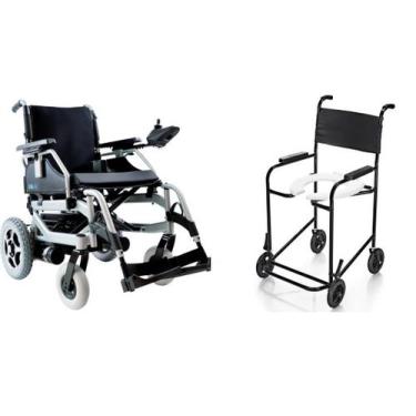 Imagem de Cadeira de Rodas Motorizada D1000 + Cadeira de Banho - Dellamed