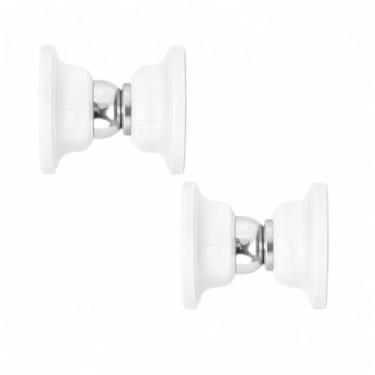 Imagem de Kit 2 Trava Porta Fixador Magnético Dupla Face Parafuso Prendedor Pequeno Segurador Kit Para2 Portas Utilidade Premium