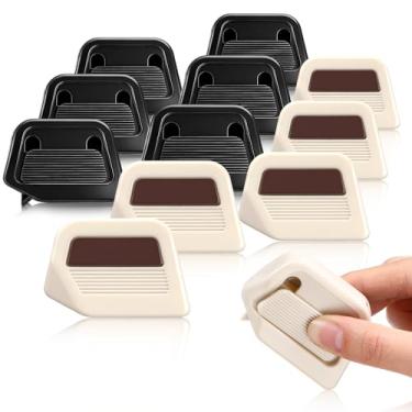 Imagem de Lanties 12 peças, mini cortador de caixa de cerâmica, abridor de caixa retrátil, faca utilitária magnética com lâminas de cerâmica de segurança e orifício para cordão para papelão, artesanato