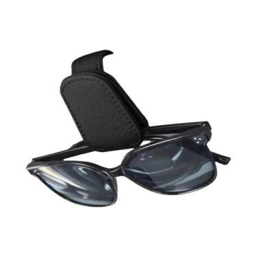 Imagem de Suporte Magnético De Couro PU Para Óculos De Sol Para Quebra-Sol De Ca