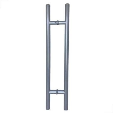 Imagem de Puxador H Alumínio Duplo Portas De Vidro Madeira 40x30 Fosco - Fast Vi