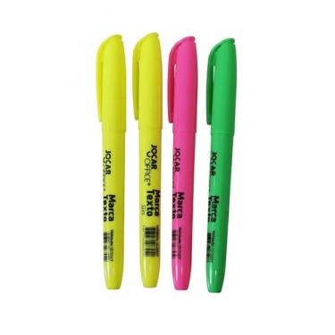 Imagem de Kit 4 Marca Texto Slim Jocar Office