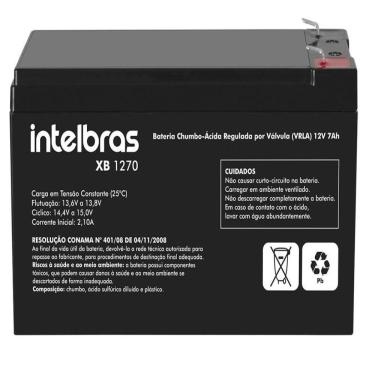 Imagem de Bateria Selada Intelbras 12V 7Ah 1270 Para Nobreak e Alarmes