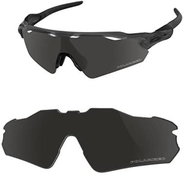 Imagem de Vaep Lentes de reposição de policarbonato para óculos de sol Oakley Radar EV Path OO9208 – Preto polarizado