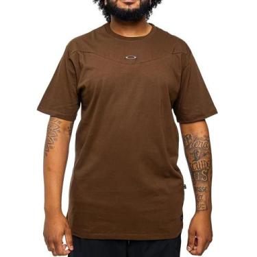 Imagem de Camiseta Oakley Legend Metal Pin WT25 Masculina Carafe, GG, Brown