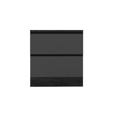 Imagem de Balcão de Cozinha Poliman Etna 80cm 1 Porta 1 Gaveta com Tampo Grafite