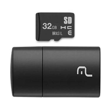 Imagem de Pen Drive 2 Em 1 Classe 4 Micro Sd 32gb Multilaser - Mc163