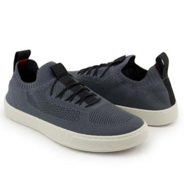 Imagem de Tênis Knit Casual Masculino Slip On Malha Respirável Sem Cadarço Super Leve e Confortável-Masculino