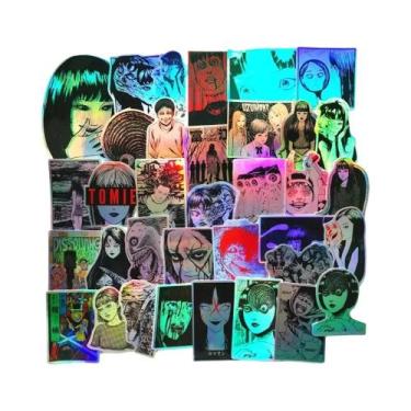Imagem de Adesivos De Metal a Laser De Terror Anime Tomie 50PCS Junji Ito Para M