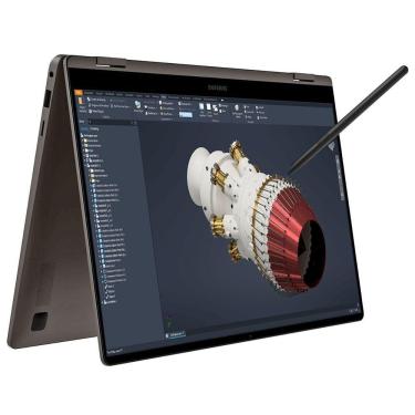 Imagem de Book5 Pro 360 Intel Core Ultra 7 258v Placa Arc 140v Tela 16' Amoled Ssd 4tb Nvme Ram 16gb Samsung