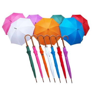 Imagem de Guarda Chuva Colorido Decoração Festa Eventos Sombrinha: Kit 6 Colorid