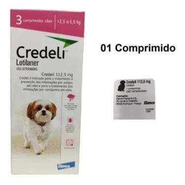 Imagem de Credeli Antipulgas Carrapatos Cães 2,5 A 5,5 Kg 1 Comprimido Avulso