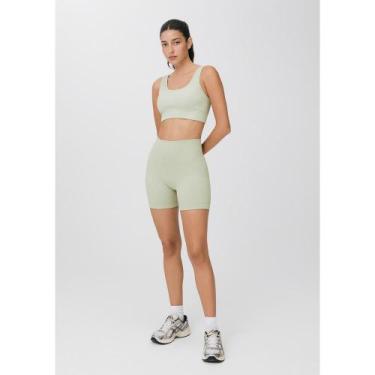 Imagem de Shorts Esportivo Feminino Biker - Verde P - Hering, P