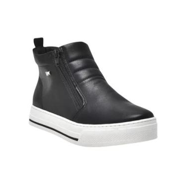 Imagem de Tênis Bota Cano Médio Fácil Calce Via Marte - Preto - 37, Preto, 37