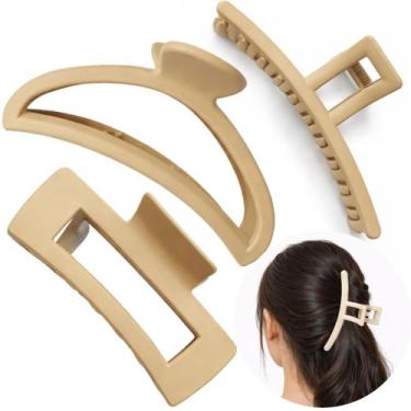 Imagem de Kit 3 Piranhas de Cabelo Grandes Presilha Grampo Feminino - - Vidalize