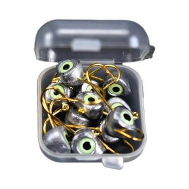 Imagem de Caixa Com 10 Iscas Artificiais 3D Olho De Peixe Para Pesca Noturna, An