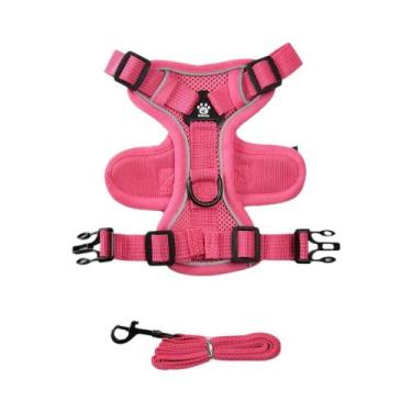 Imagem de Coleira Peitoral Refletiva Ajustável Para Cães E Gatos Pequenos E Médi