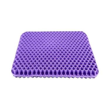 Imagem de Almofada De Gel Respirável Com Design Em Colmeia Para Alívio De Pressã