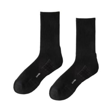 Imagem de Meias Esportivas Respiráveis Masculinas Com Amortecimento Grosso Na So