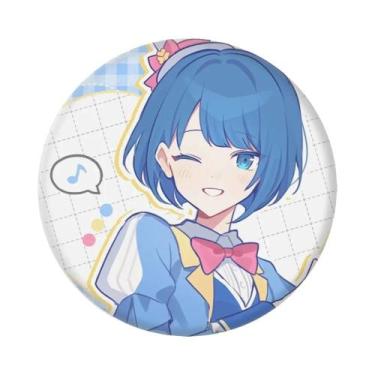 Imagem de 58mm anime pjsk aniversário cosplay traje crachá pino spte flandres br