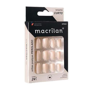 Imagem de Unhas Postiças Macrilan Tamanho Curto, Perolado - UP203A