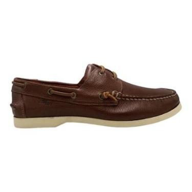Imagem de Deckshoes Samello Kanoe ll Sapato Mocassim Masculino Náutico Couro Marrom-Masculino