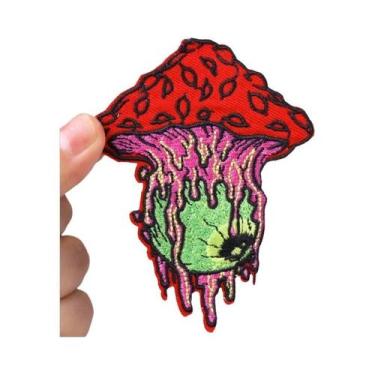 Imagem de Patch Bordado De Macaco Fumante Punk, Animal Feroz, DIY, Termocolante 