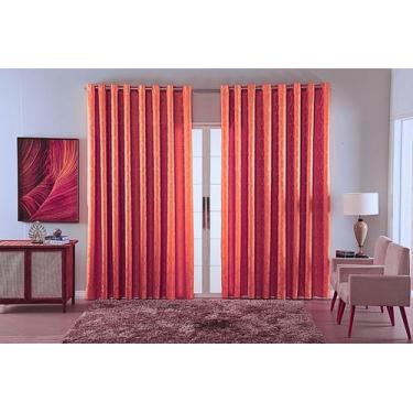 Imagem de Cortina Sala Quarto Decoraçao Jacquard Tecido Luxo 3,00X2,80 - Bf Conf