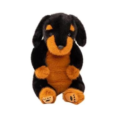 Imagem de Almofada De Pelúcia De Cachorro Dachshund De 45cm, Brinquedo Macio Par